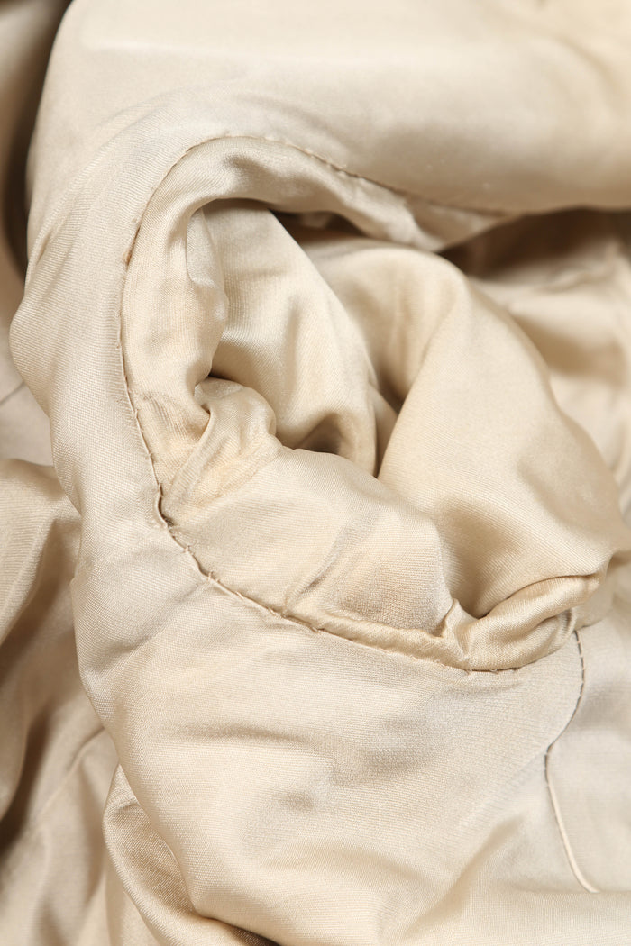 Vintage Cream and Brown Fur Coat