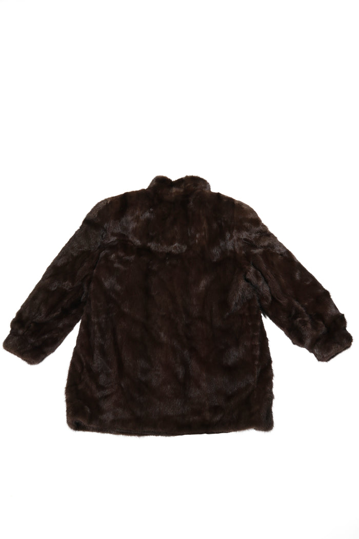 Vintage Brown Mink Fur Coat