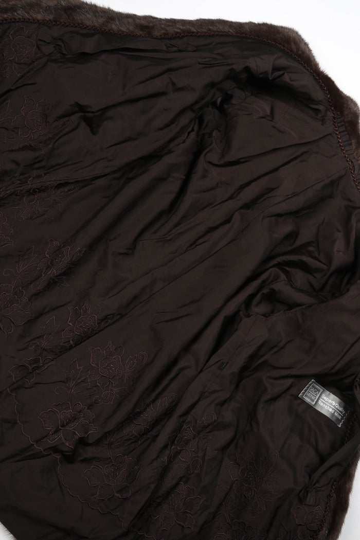 Vintage Brown Mink Fur Coat