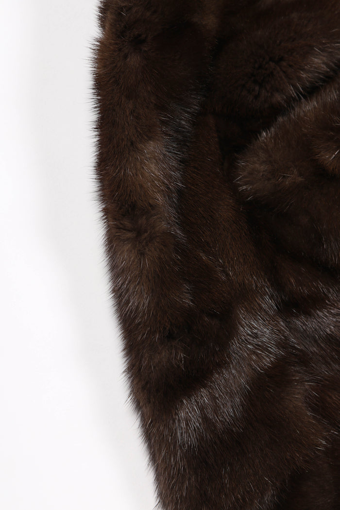 Vintage Brown Mink Fur Coat