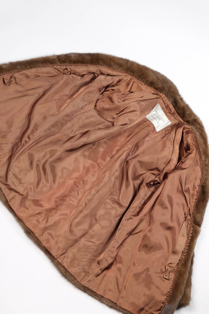 Vintage Brown Fur Coat