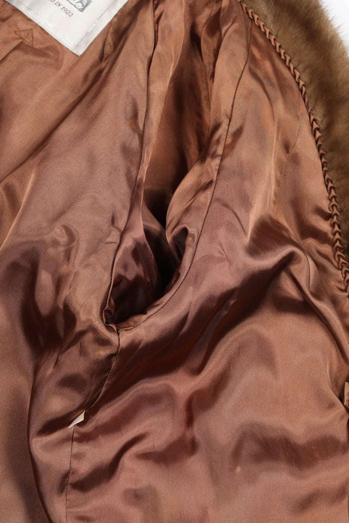 Vintage Brown Fur Coat