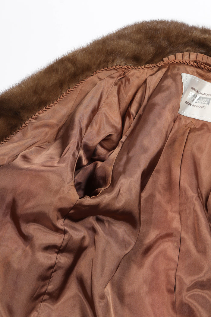 Vintage Brown Fur Coat