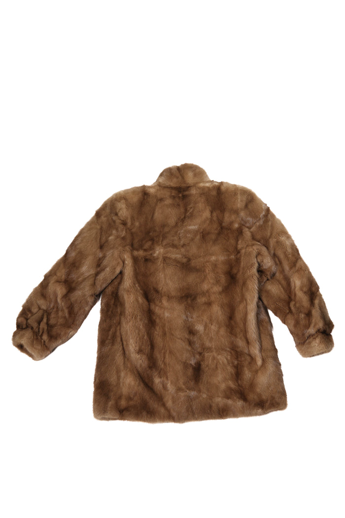 Vintage Light Brown Mink Fur Coat