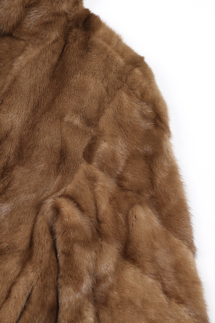Vintage Light Brown Mink Fur Coat