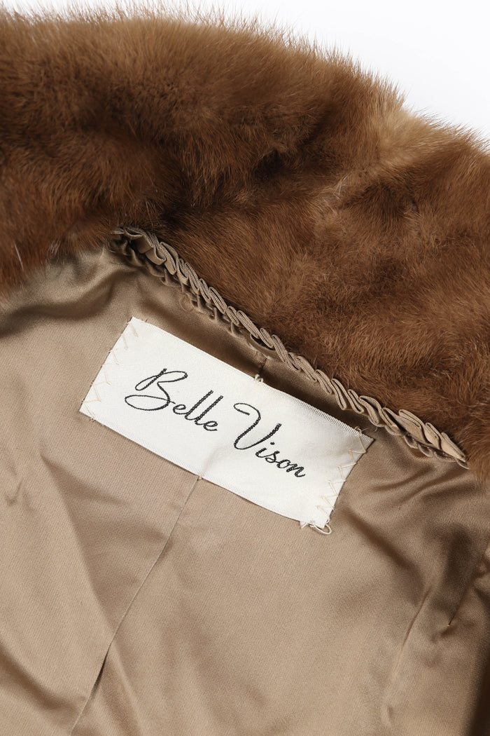 Vintage Light Brown Mink Fur Coat