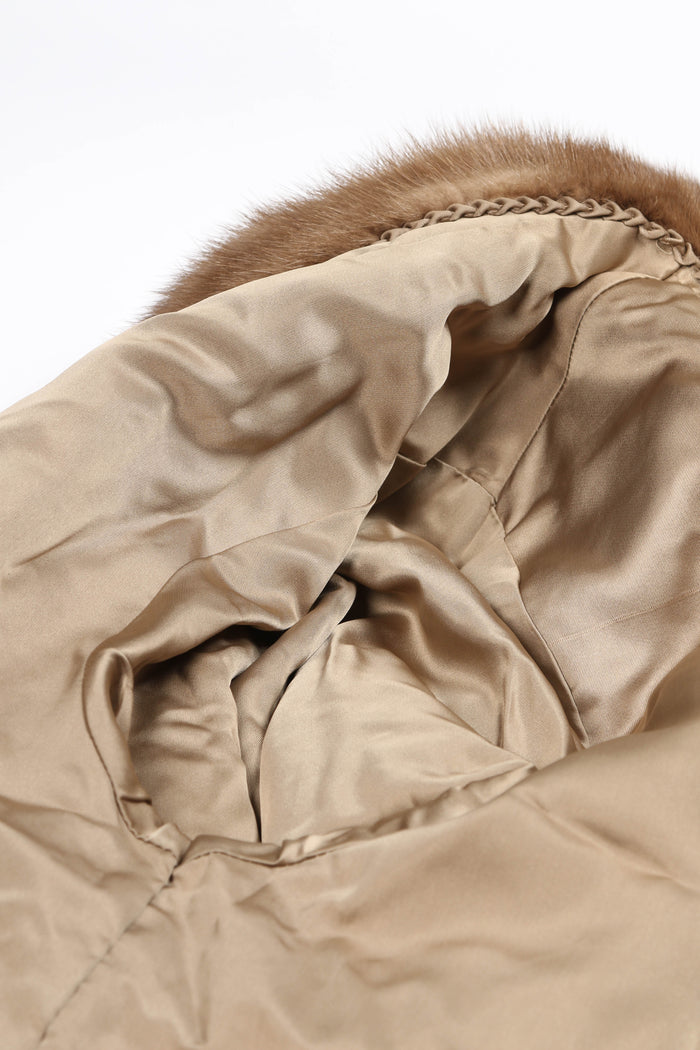 Vintage Light Brown Mink Fur Coat