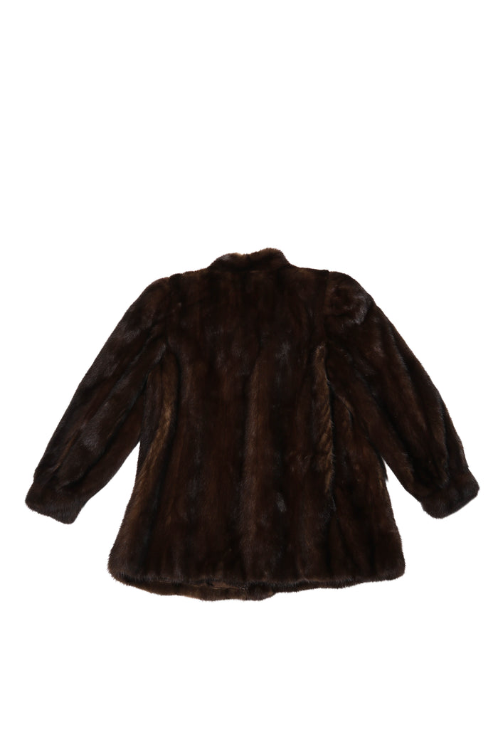 Vintage Dark Brown Fur Coat