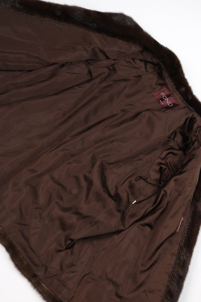 Vintage Dark Brown Fur Coat