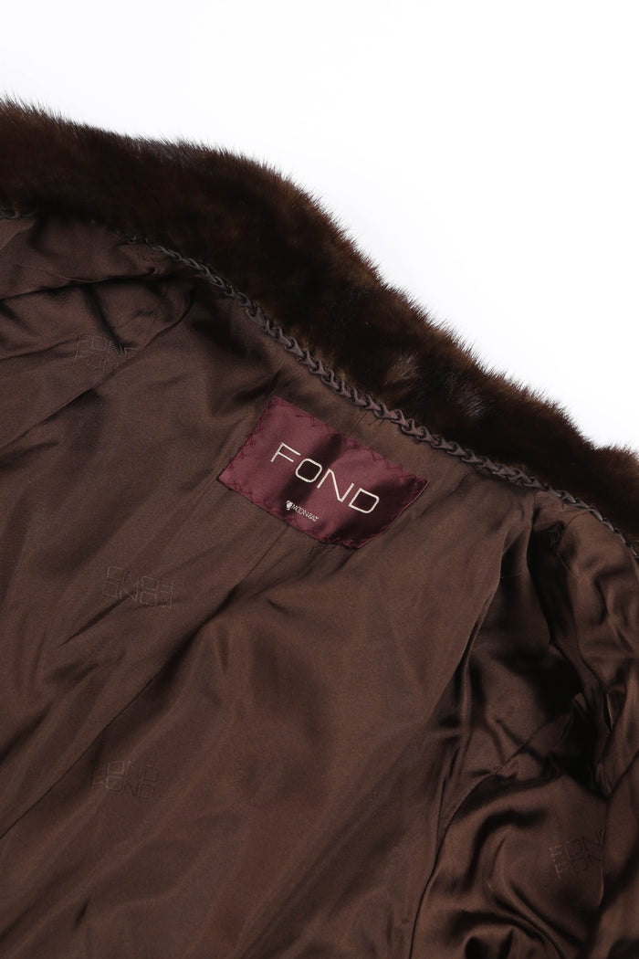 Vintage Dark Brown Fur Coat