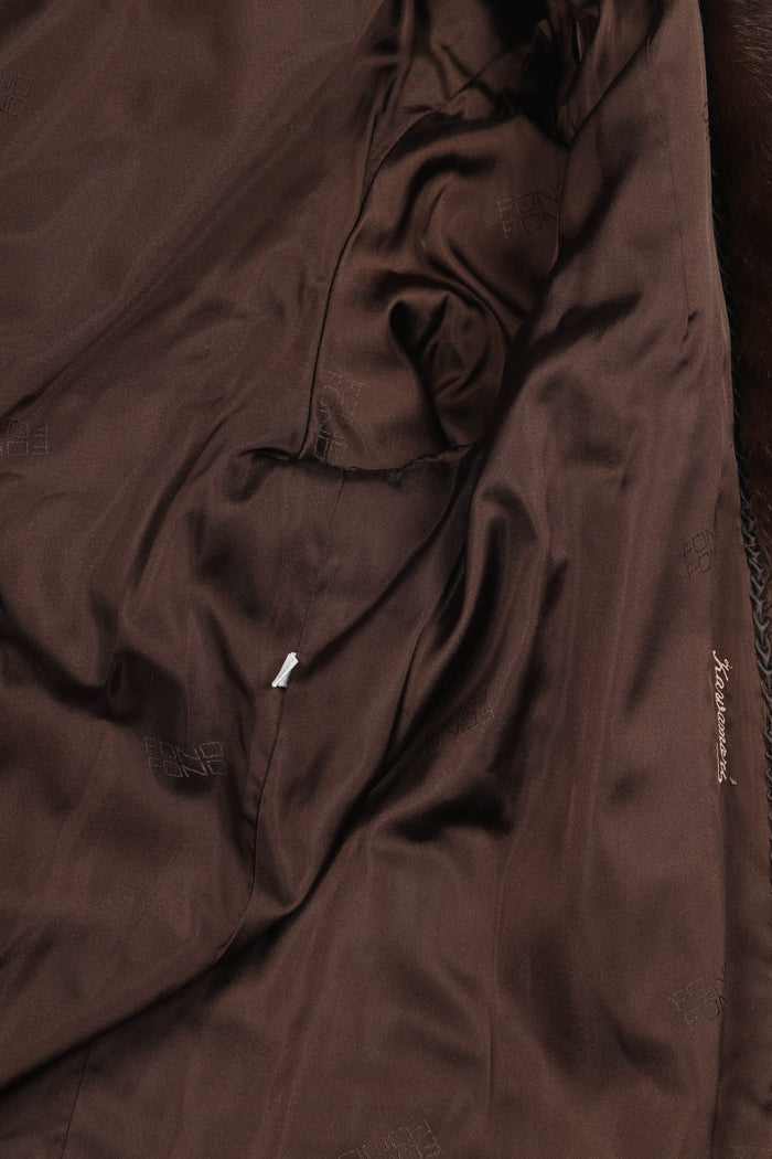 Vintage Dark Brown Fur Coat