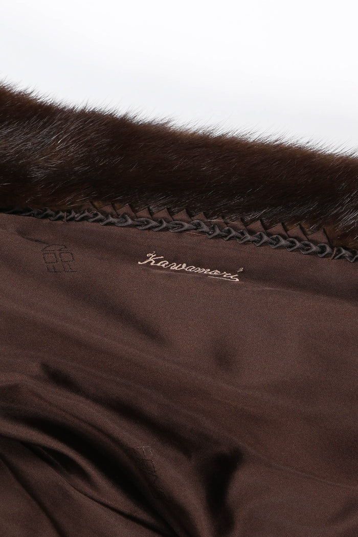 Vintage Dark Brown Fur Coat