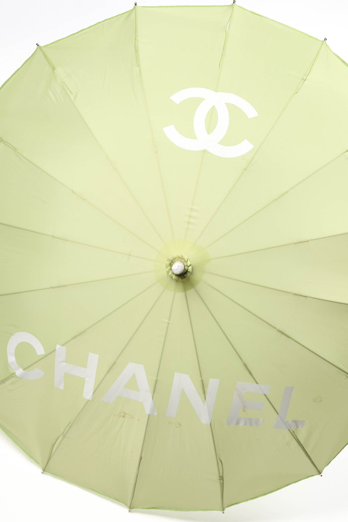 2000s Chanel Green CC Parasol