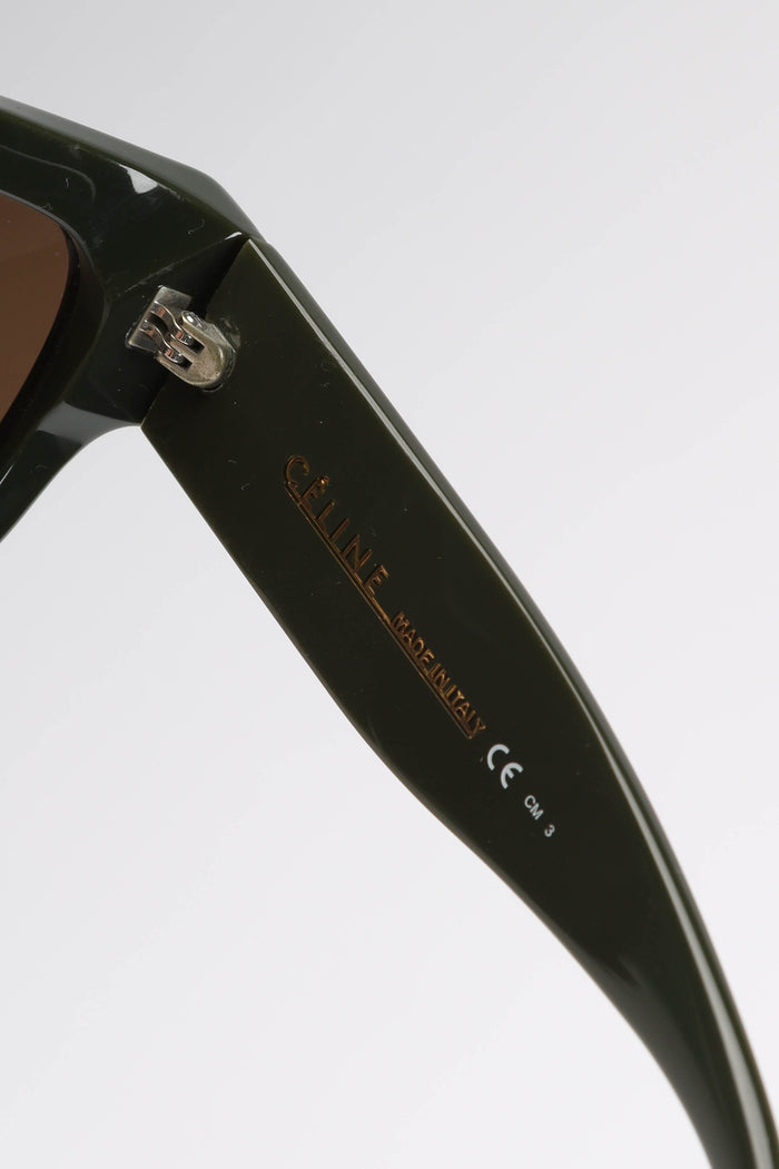 Celine Khaki Green Square Skate Sunglasses
