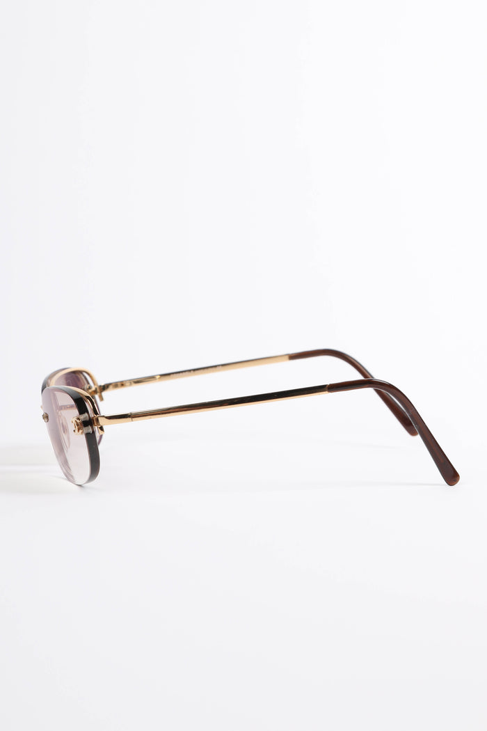 Prescription 2000s Chanel Gold CC Sunglasses