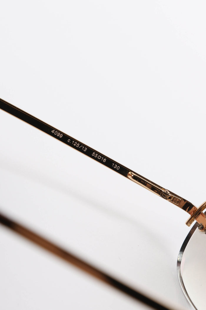 Prescription 2000s Chanel Gold CC Sunglasses