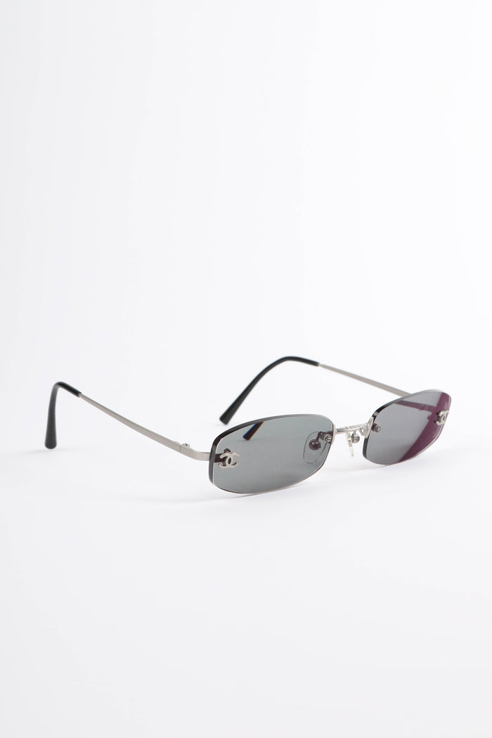 Prescription 2000s Chanel Black CC Sunglasses