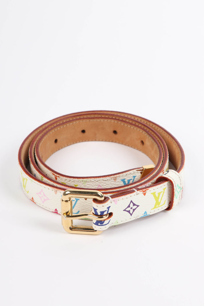 2000s Louis Vuitton x Takashi Murakami Multicolour Belt