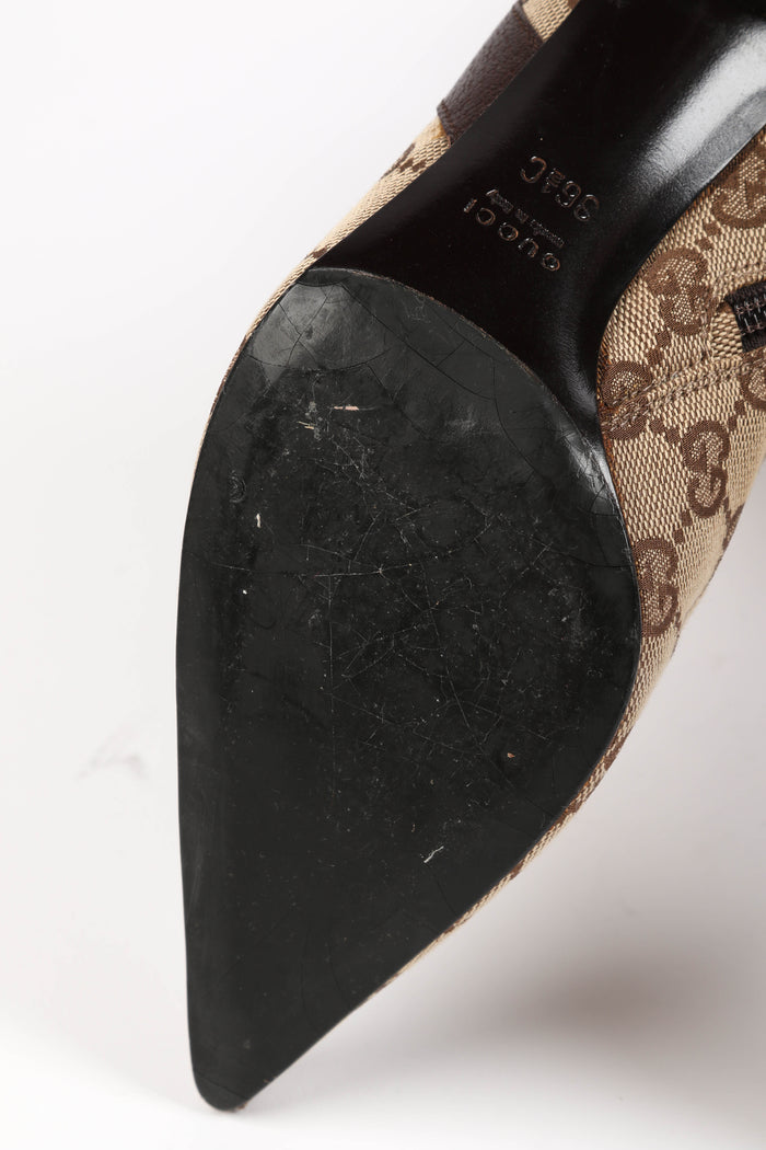Vintage Gucci GG Classic Monogram Boots EU 36.5C (UK 3.5C)