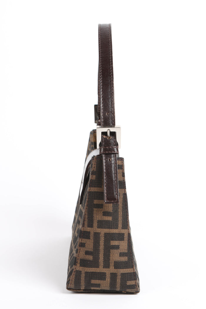 90s Fendi Zucca Monogram Shoulder Bag