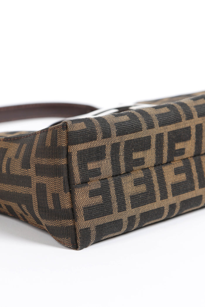 90s Fendi Zucca Monogram Shoulder Bag