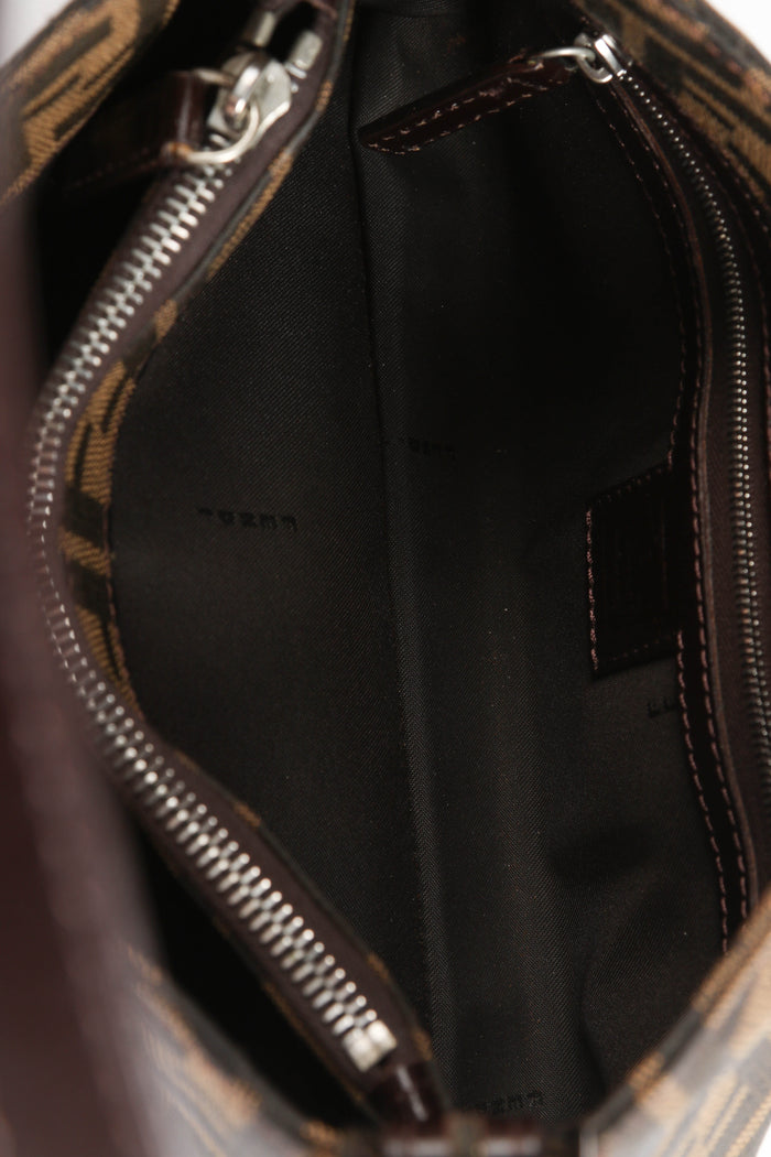 90s Fendi Zucca Monogram Shoulder Bag