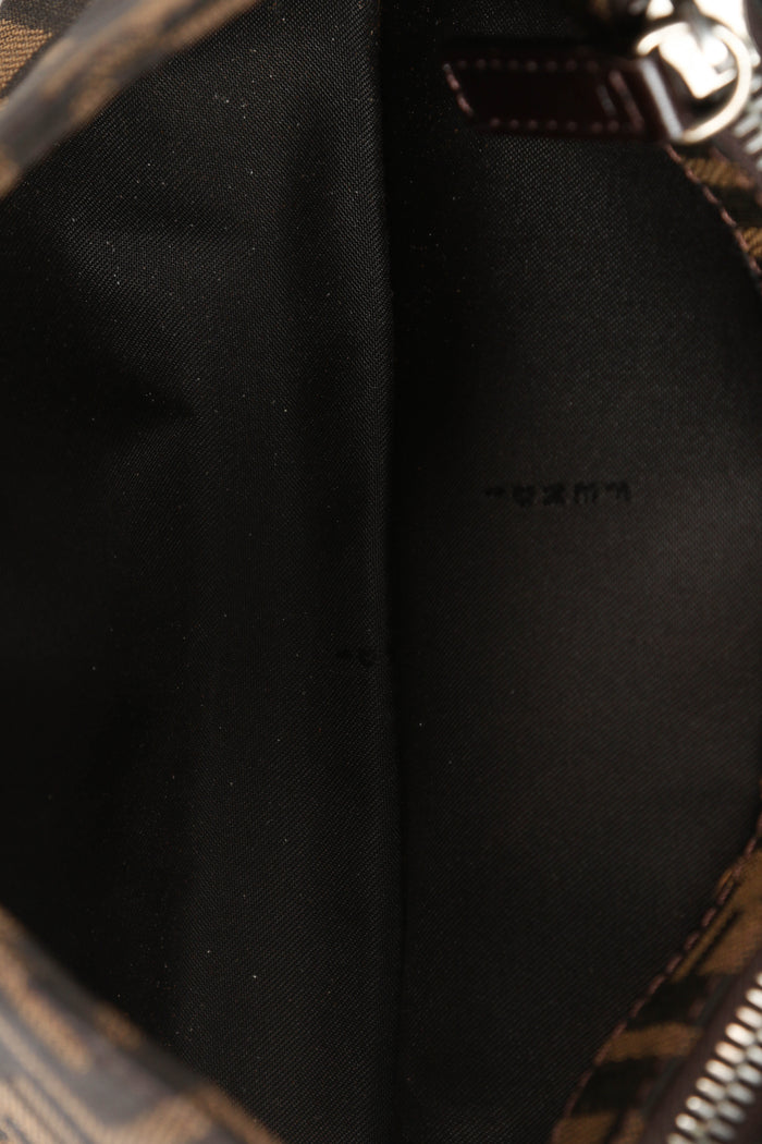 90s Fendi Zucca Monogram Shoulder Bag