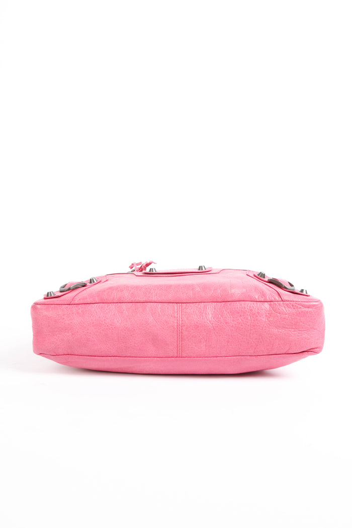 2000s Balenciaga Pink Leather First City Bag