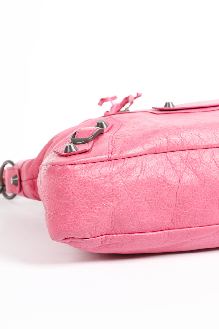 2000s Balenciaga Pink Leather First City Bag