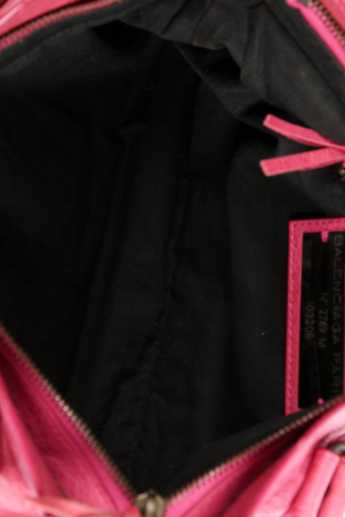 2000s Balenciaga Pink Leather First City Bag