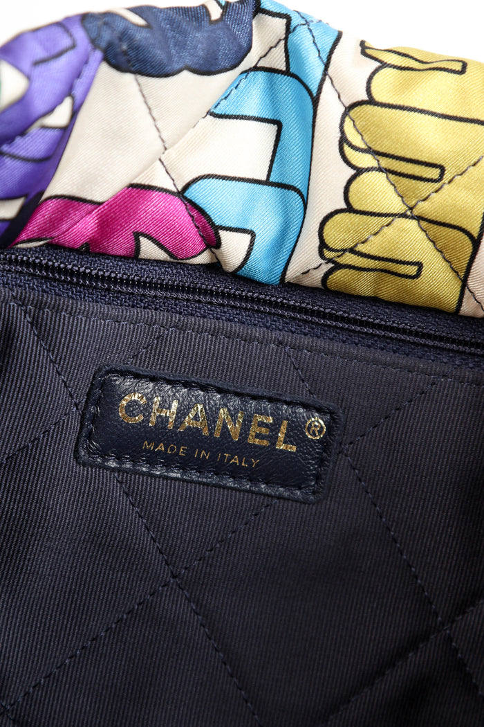 RARE 2021 Chanel Rainbow Logo Tote Bag