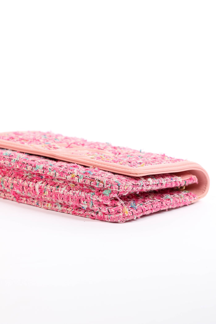 2019 Chanel Pink Tweed Wallet on Chain