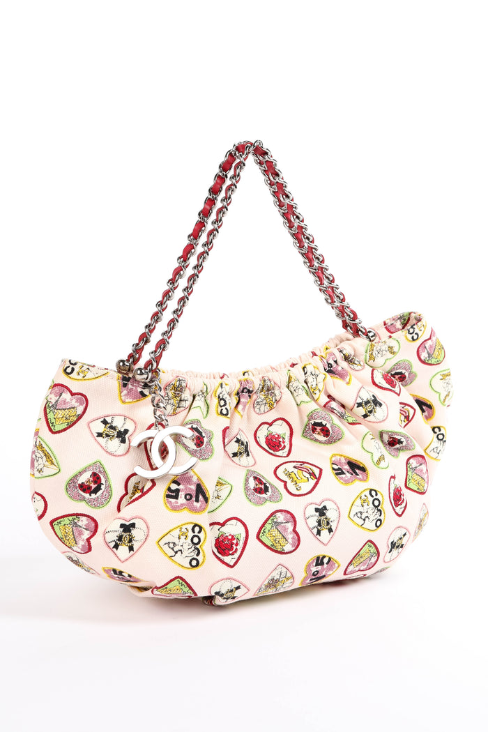2000s Chanel Pink  Valentines Top Handle Bag