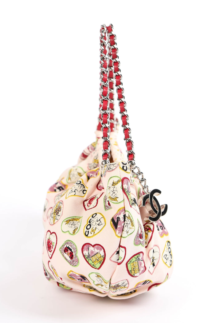 2000s Chanel Pink  Valentines Top Handle Bag