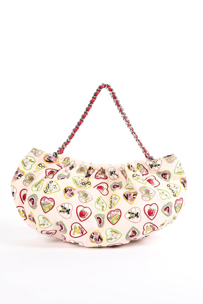 2000s Chanel Pink  Valentines Top Handle Bag