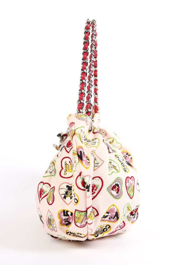 2000s Chanel Pink  Valentines Top Handle Bag