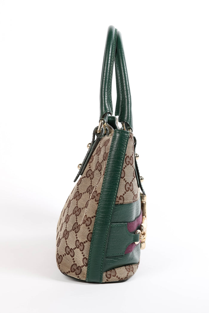 Vintage Gucci Monogram Horsebit Tote Bag
