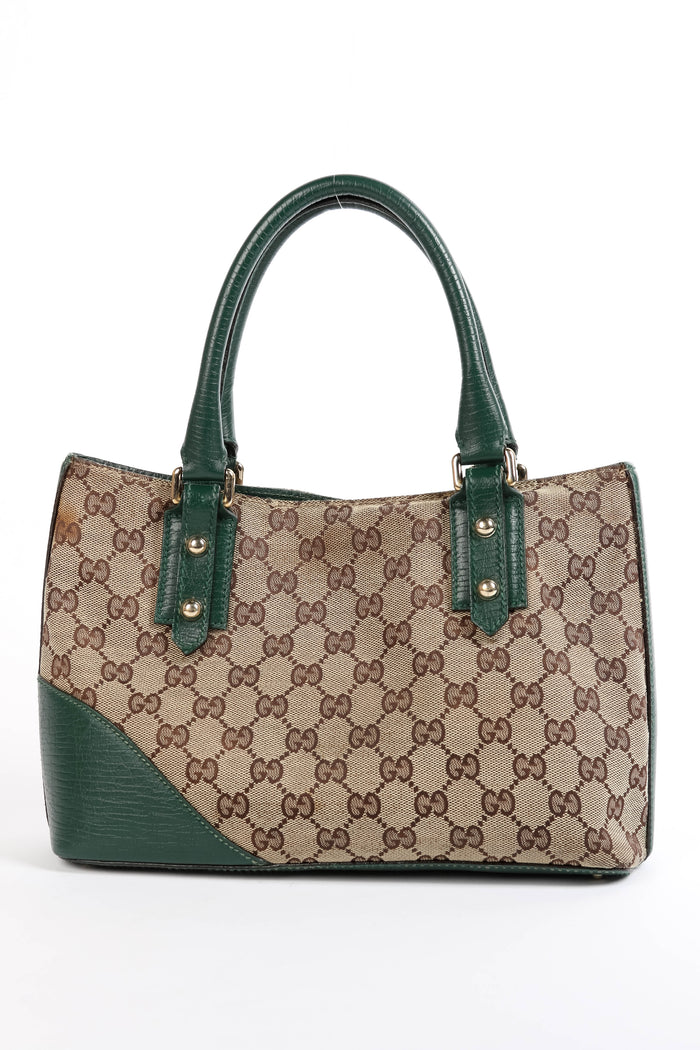 Vintage Gucci Monogram Horsebit Tote Bag