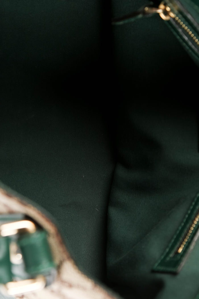 Vintage Gucci Monogram Horsebit Tote Bag