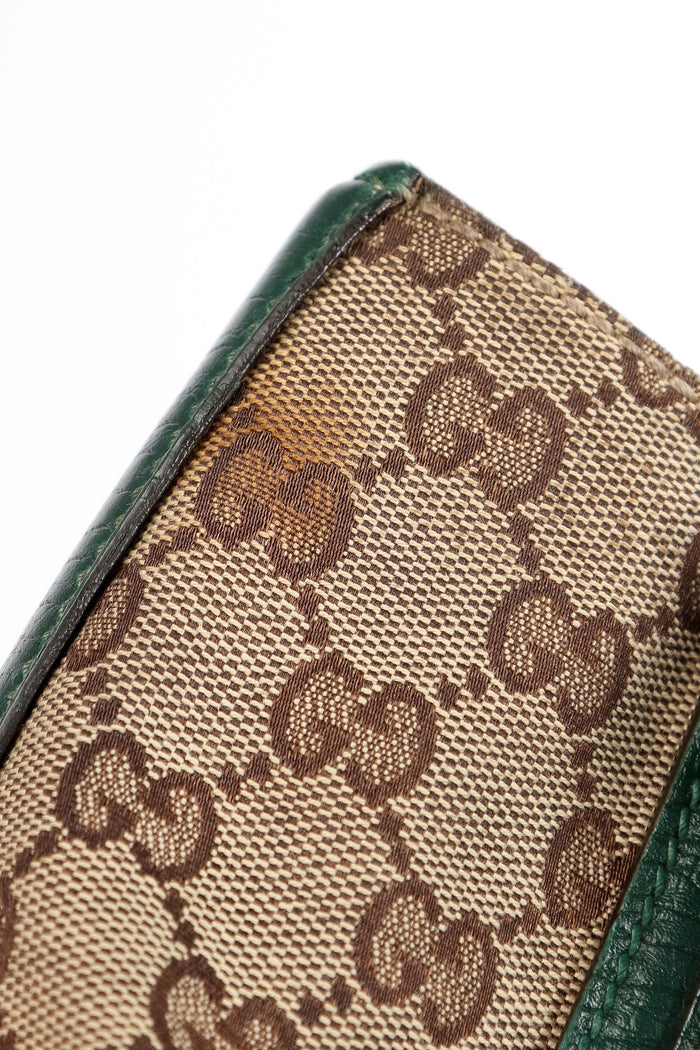 Vintage Gucci Monogram Horsebit Tote Bag