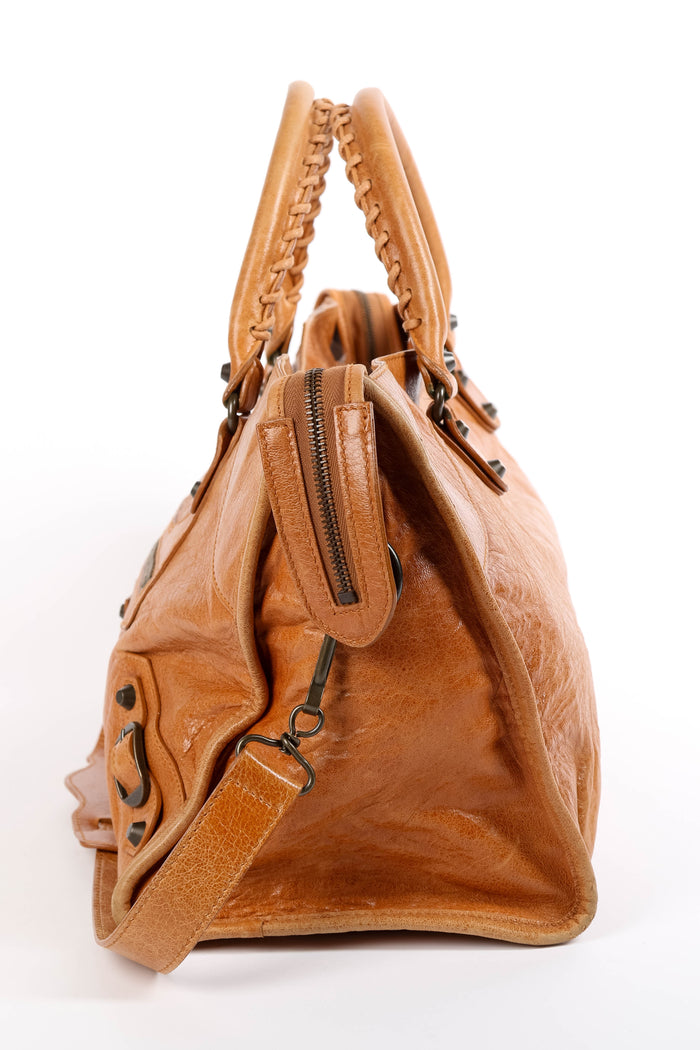2010s Balenciaga Tan Leather Part Time City Bag