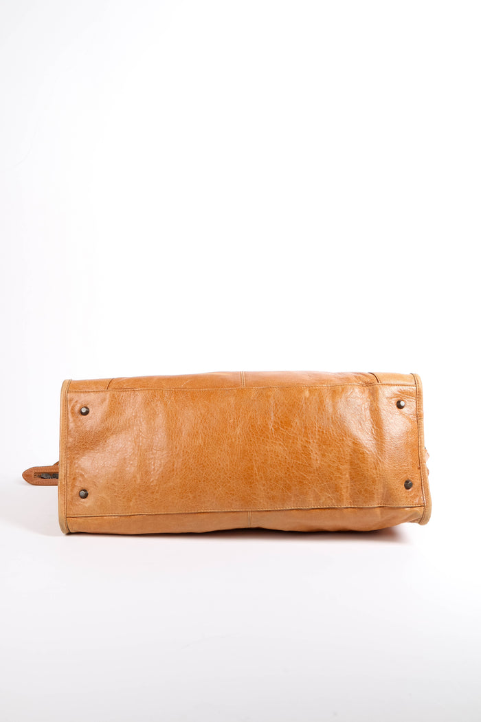 2010s Balenciaga Tan Leather Part Time City Bag
