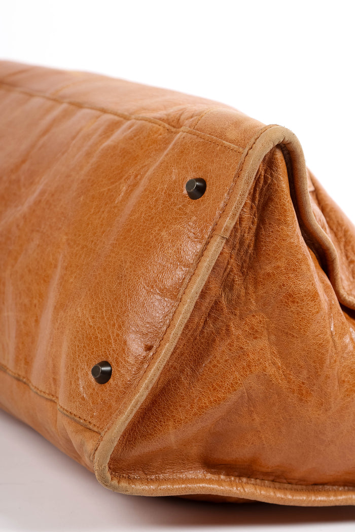 2010s Balenciaga Tan Leather Part Time City Bag