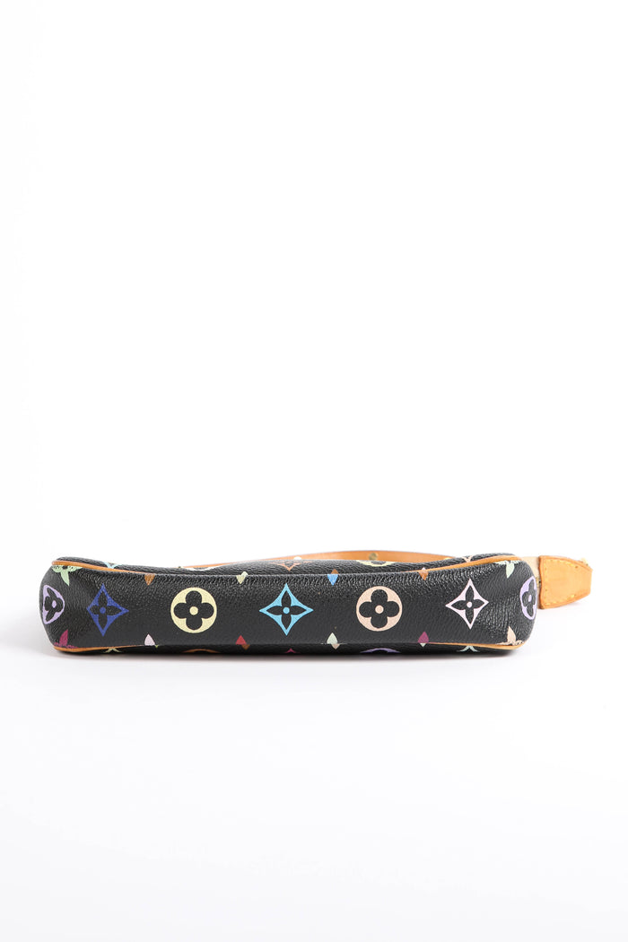 Vintage Louis Vuitton x Takashi Murakami Black Multicolour Pochette Accessoires