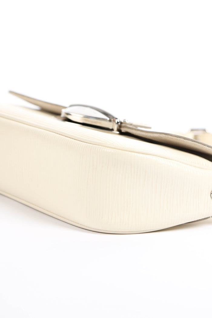 2000s Louis Vuitton White Epi Leather Montaigne Shoulder Bag