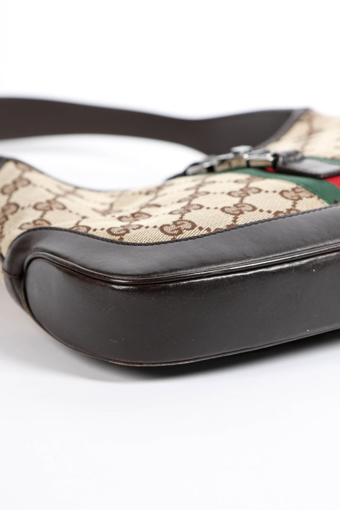 Vintage Gucci Classic GG Monogram Small Jackie Bag