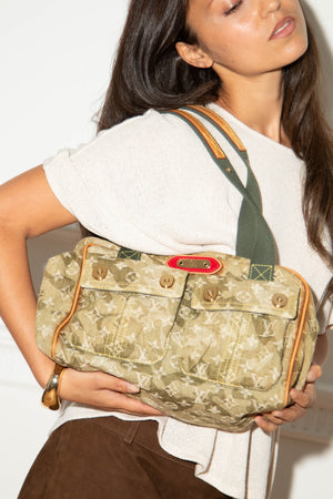 SUPER RARE Louis Vuitton Takashi Murakami Jasmine Camo Shoulder Bag