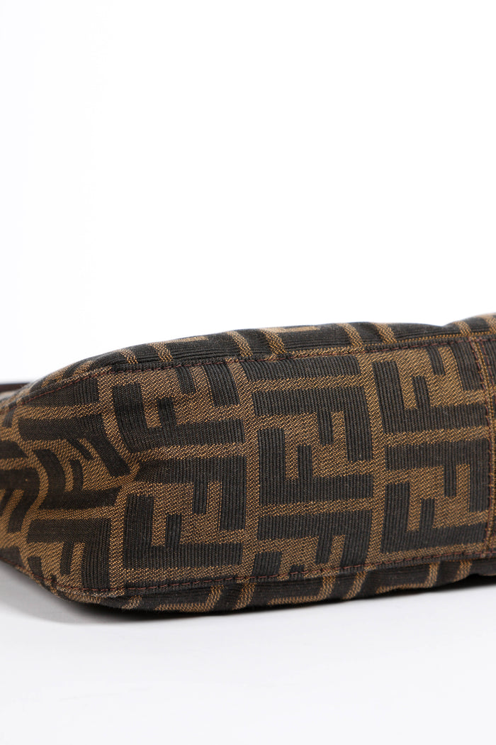 Vintage Fendi Zucca Canvas Shoulder Bag