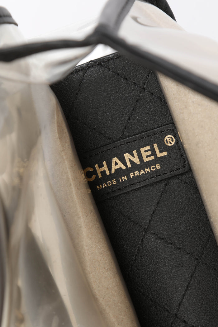 SUPER RARE 2019 Chanel Sand By The Sea Pearl PVC Flap Bag