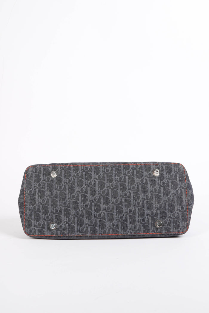 2000s Christian Dior Flight Collection Frame Top Handle Bag